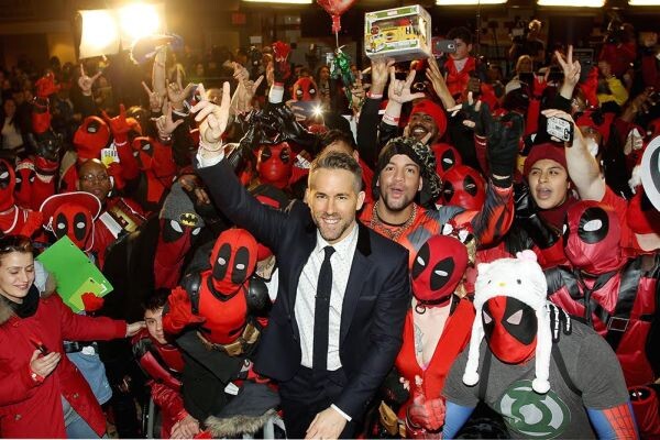 แฟนๆปลื้ม ไรอัน เรย์โนลด์ส เดินสายโปรโมท Deadpool ที่นิวยอร์ก