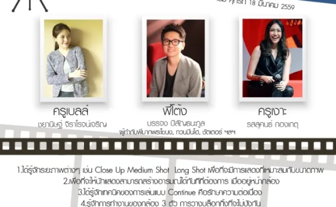 “Acting with the camera” เทคนิคการแสดง