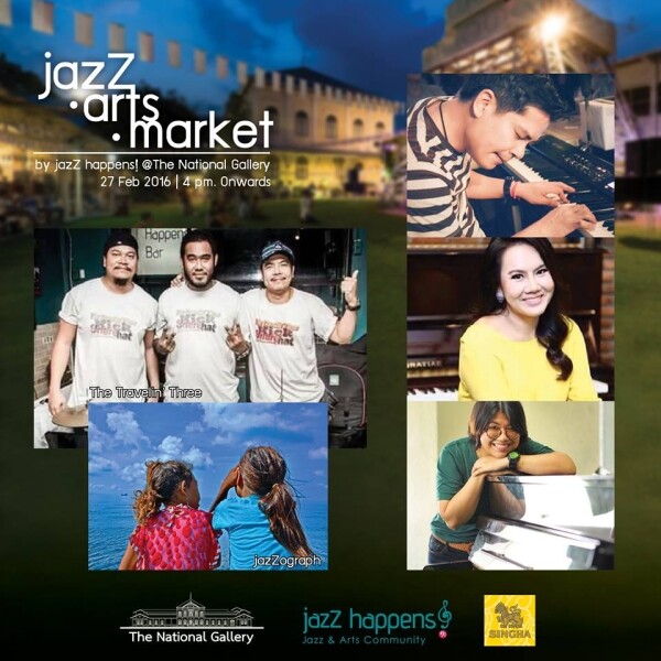 แจ๊ส แฮพเพ่นส์ เปิดพื้นที่หอศิลป์ จัดกิจกรรม jazZ. Arts. Market by jazZ happens! @หอศิลปเจ้าฟ้า เสาร์ที่ 27 กุมภาพันธ์ 2559