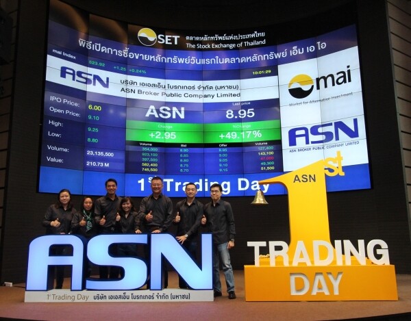 ภาพข่าว: ASN เริ่มซื้อขายในตลาดหลักทรัพย์ เอ็ม เอ ไอ วันแรก