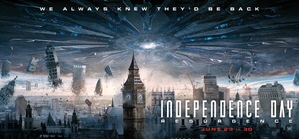 Movie Guide: นิวยอร์ก ลอนดอน โดนถล่มซ้ำบนโปสเตอร์แบนเนอร์มาใหม่ Independence Day: Resurgence 23 มิถุนายนนี้ในโรงภาพยนตร์