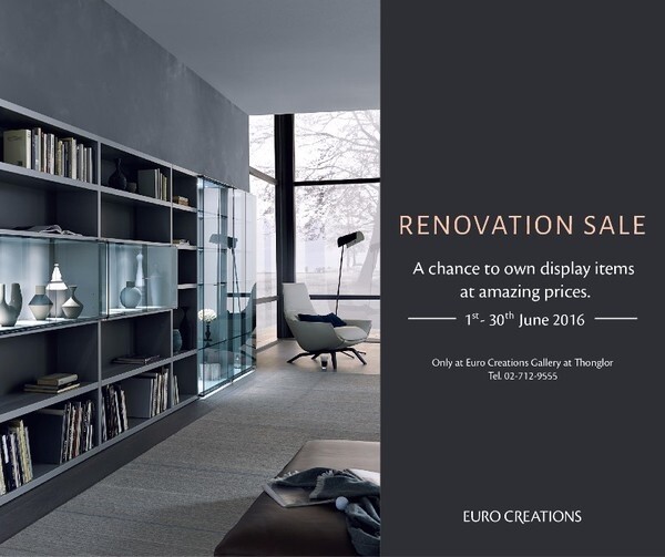 Euro Creations Renovation Sale