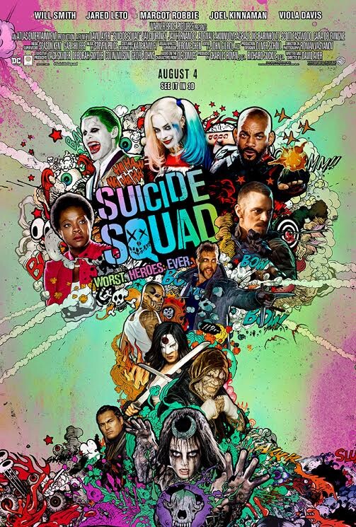 รวมพลทีมพลีชีพมหาวายร้ายบนโปสเตอร์ล่าสุด Suicide Squad 4 สิงหาคมนี้ในโรงภาพยนตร์