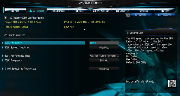 โอเวอร์คล็อกด้วย BCLK บนเมนบอร์ด ASRock ง่ายนิดเดียว