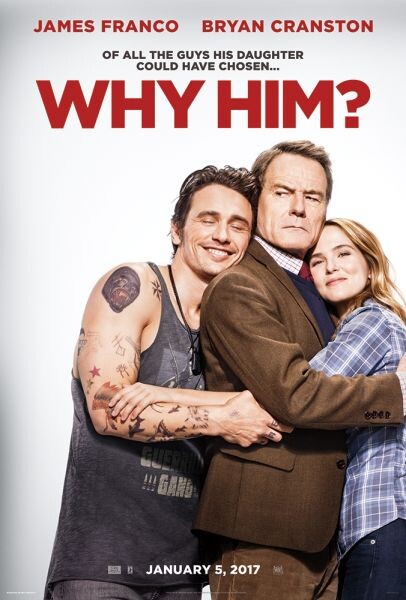 Movie Guide: ตัวอย่างล่าสุด Why Him? ภาพยนตร์คอเมดี้ของคุณพ่อจอมหวงกับว่าที่ลูกเขยจอมเพี้ยน 5 มกราคม 2017 ในโรงภาพยนตร์