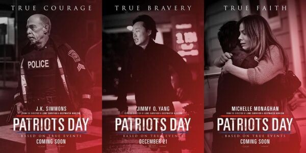 Movie Guide: ภายใต้วิกฤติ สปิริตคือความหวังอันทรงพลัง “PATRIOTS DAY” เผย 6 ใบปิดคาแรคเตอร์ ท้าวินาศกรรมเขย่าโลก