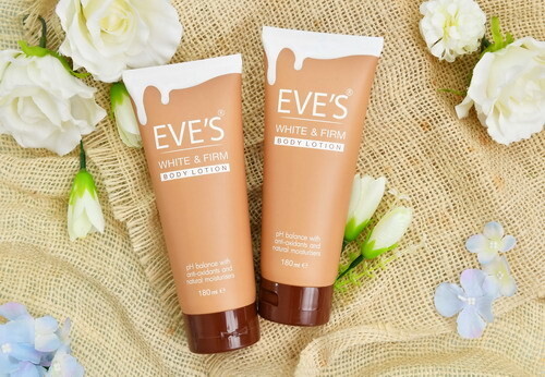 EVE’S WHITE & FIRM Body Lotion จัดหนักคูณสอง สูตรลับขาวใส ผิวเด้งสุดเฟิร์ม