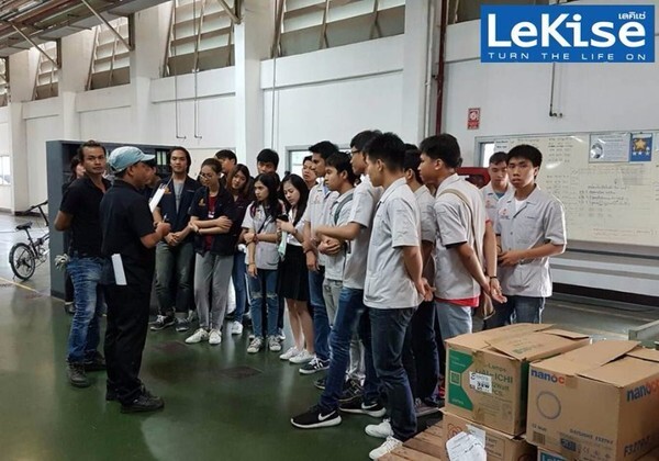 LeKise Group (เลคิเซ่) ให้การต้อนรับคณะอาจารย์และนักศึกษาจากมหาวิทยาลัยเทคโนโลยีพระจอมเกล้าธนบุรีเข้าศึกษาดูงาน และเยี่ยมชมกระบวนการผลิตหลอดไฟอันทันสมัยของเมืองไทย