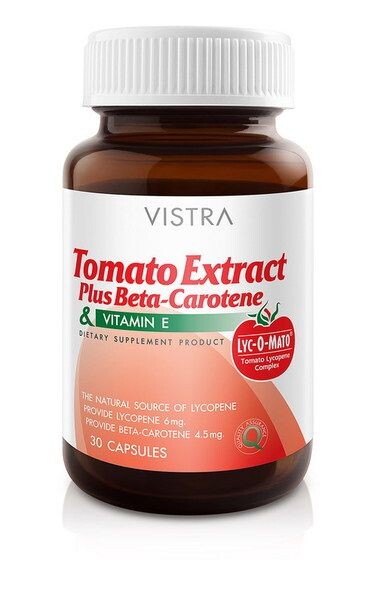 มหัศจรรย์ธรรมชาติเพื่อการปกป้องผิวจากแสงแดด“VISTRA Tomato Extract Plus Beta-Carotene & Vitamin E”