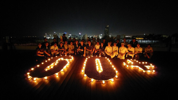 โรงแรมฮิลตัน พัทยา ร่วมโครงการปิดไฟให้โลกพัก 'Earth Hour’ ประจำปี 2560