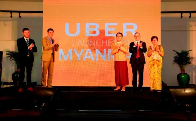 Uber เปิดให้บริการในกรุงย่างกุ้ง