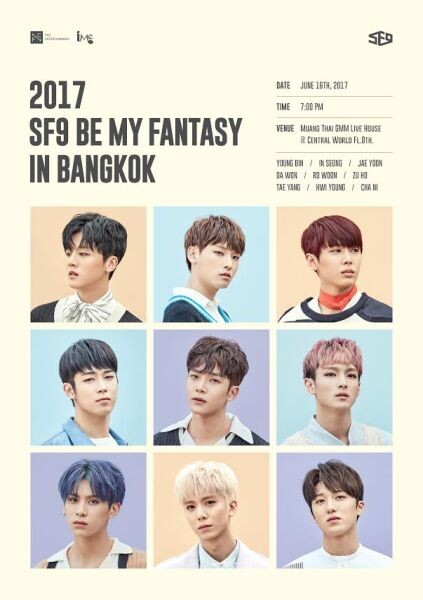 “SF9” ไอดอลหน้าใหม่ที่คว้าใจแฟนๆ มาแล้วทั่วโลก เปิดเอเชียร์ทัวร์แฟนมีทติ้งครั้งแรกในไทย 16 มิถุนายนนี้!!