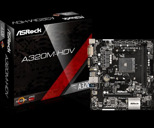 ASRock A320M-HDV เมนบอร์ดรุ่นเล็ก สเปกสุดคุ้ม สำหรับ Ryzen โดยเฉพาะ