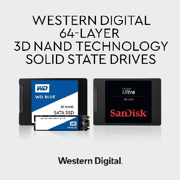 เวสเทิร์น ดิจิตอล เปิดตัว SSD ตัวแรกของโลกที่มาพร้อมเทคโนโลยีชิป NAND แบบ 3D 64 เลเยอร์