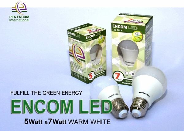 แนะนำผลิตภัณฑ์ใหม่ หลอดไฟ ENCOM LED 5Watt & 7Watt WARM WHITE คุณภาพขั้นเทพในราคาเบาๆ