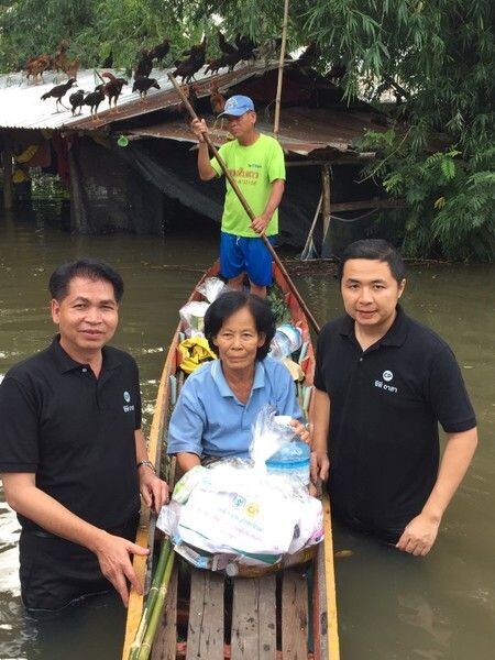 เครือเจริญโภคภัณฑ์ผนึกกำลังช่วยผู้ประสบภัยพิบัติน้ำท่วมจังหวัดสกลนคร