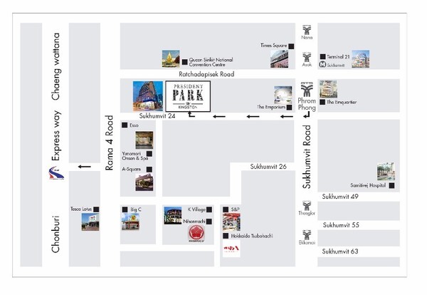 หาที่พักในกรุงเทพ เชิญที่ เพรสซิเดนท์ พาร์ค สุขุมวิท ๒๔