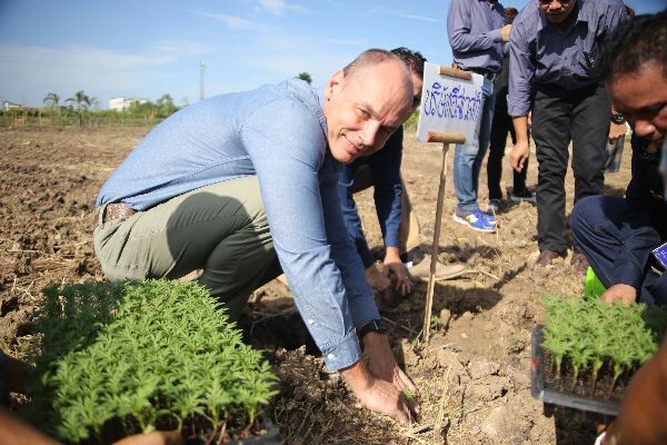 กองทัพอากาศร่วมกับเมล็ดพันธุ์ศรแดง “ปลูกดาวเรืองแปลงใหญ่ที่สุดในกรุงเทพ จำนวน 9,999ต้น”