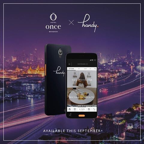 โรงแรม Hotel Once Bangkok เปิดตัว Handy Smartphone บริการโทรศัพท์และอินเตอร์เน็ตระหว่างประเทศ ฟรี!! แบบไม่จำกัด