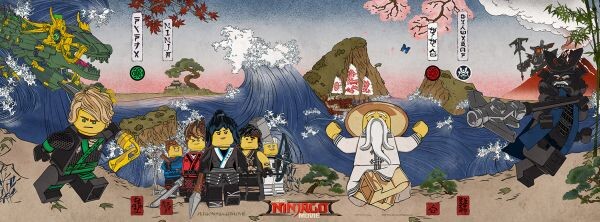 พบกับภาพลายเส้นเหล่านินจาบนโปสเตอร์ชุดล่าสุดจาก "The LEGO Ninjago Movie"