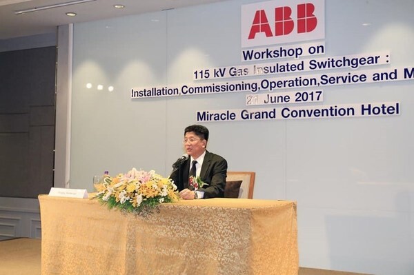 ABB จัดสัมมนาเชิงปฏิบัติการ 115 kV Gas Insulated Switchgear