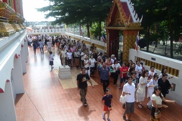 โครงการรถไฟฟ้าสายสีเขียว ช่วงหมอชิต-สะพานใหม่-คูคต ร่วมเป็นเจ้าภาพทอดกฐินสามัคคี เพื่อสมทบทุนสร้างอาคารปฏิบัติธรรม ณ วัดเจริญธรรมาราม เขตสายไหม กรุงเทพมหานคร