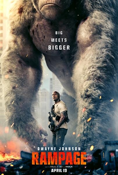 Movie Guide: "Rampage" ปล่อยตัวอย่างซับไทย พร้อมโปสเตอร์แรก ส่งสัญญานการต่อสู้ผจญภัยครั้งสำคัญของ "ดเวย์น จอห์นสัน"