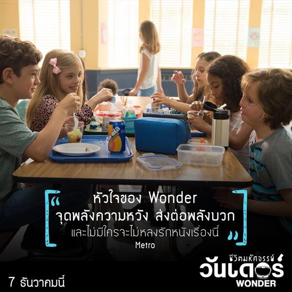 Movie Guide:  หนังฟีลกู้ดแห่งปี 2017 “WONDER ชีวิตมหัศจรรย์วันเดอร์” ผู้ชม-นักวิจารณ์รัวคะแนนโหวต โกยรีวิวเยี่ยม ซึ้งกินใจ