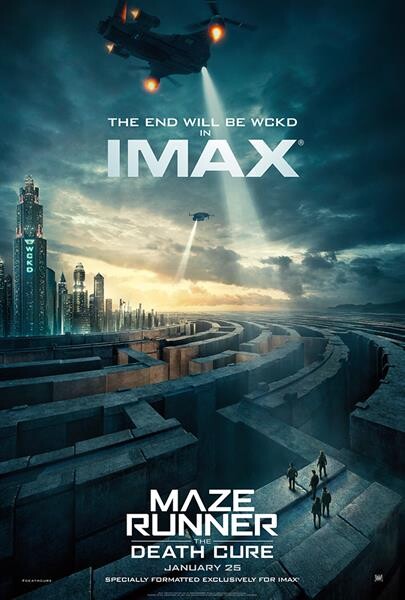 พบกับความอลังการ Maze Runner: The Death Cure บนโปสเตอร์ฉบับ IMAX เข้าฉาย 25 มกราคม 2018 ในโรงภาพยนตร์