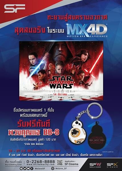 สาวก Star Wars ห้ามพลาด 4 โปรโมชั่นเด็ด จากโรงหนัง เอส เอฟ ที่นักสะสมควรค่าแก่การแย่งชิง!!!