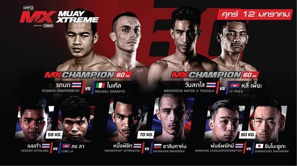 ทีวีไกด์: รายการ "MX MUAY XTREME ศึกนักสู้สายพันธุ์ใหม่” ค่ำคืนวันศุกร์ที่ 12 มกราคมนี้