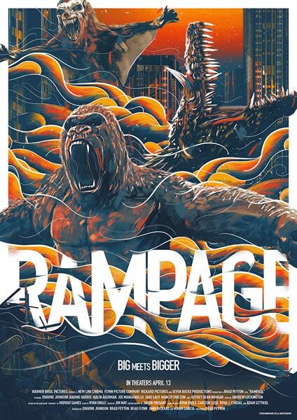 Rampage ใหญ่ชนยักษ์ จัดเต็มภาพโปสเตอร์ 8 แบบ ก่อนการต่อสู้ครั้งใหญ่จะเริ่มขึ้น 12 เมษายน นี้