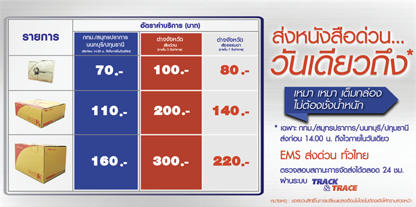 ไปรษณีย์ไทย เปิดบูธให้บริการ “ส่งหนังสือด่วนทั่วไทย” เริ่มต้นเพียง 70 บาท ในงานบุ๊กแฟร์