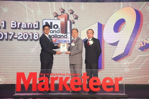 ภาพข่าว: ทรูออนไลน์ คว้ารางวัลแบรนด์ยอดนิยมอันดับ 1 จากงาน No.1 Brand Thailand 2017-2018 ตอกย้ำความเป็นผู้นำบรอดแบนด์อินเทอร์เน็ตไทยอันดับหนึ่ง