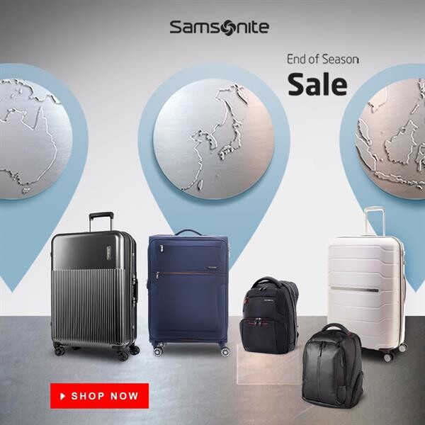 Samsonite "END OF SEASON SALES"