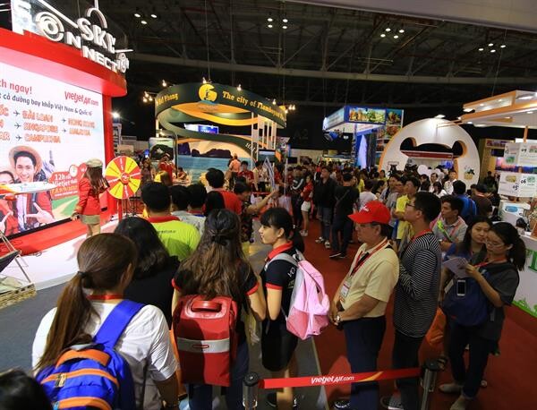 เวียตเจ็ทจัดแสดงบูธและเปิดจองบัตรโดยสารสุดคุ้มกว่า 2.3 ล้านใบ ในงาน International Travel Expo Ho Chi Minh City 2018