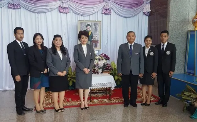 ม.ศรีปทุม ลงนามถวายพระพร พระองค์โสมฯ