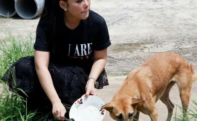 “หญิง ธิติกานต์” น้อมรับฉายา “นางฟ้าหมาแมว”