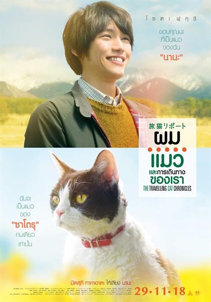 Movie Guide: THE TRAVELLING CAT CHRONICLES ผม.แมว และการเดินทางของเรา ชวนคนรักแมว ร่วมวิ่งการกุศล RUN FOR CATS รายได้ช่วยน้องแมวไร้บ้านในประเทศไทย