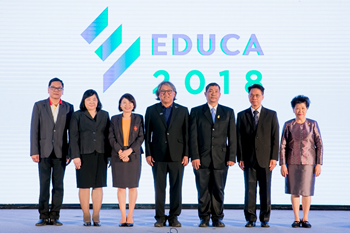 ภาข่าว: บริษัท ปิโก (ไทยแลนด์) จำกัด (มหาชน) ในฐานะผู้จัดงาน EDUCA 2018 หรือ มหกรรมทางการศึกษาเพื่อพัฒนาวิชาชีพครู ครั้งที่ 11 ขอความอนุเคราะห์พิจารณาภาพข่าวประชาสัมพันธ์ “EDUCA 2018”