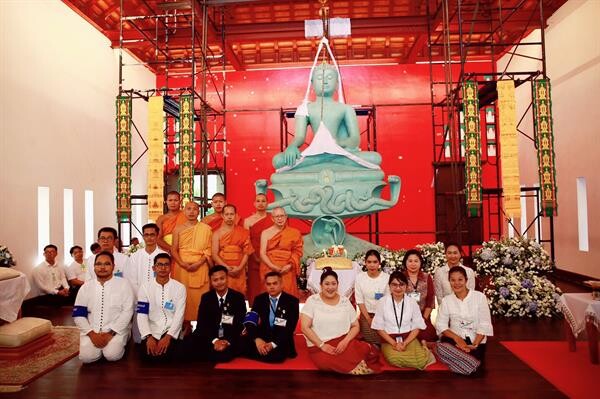 พระเจ้าหลานเธอ พระองค์เจ้าสิริภาจุฑาภรณ์ เสด็จประกอบพิธีบรรจุพระพิมพ์ใต้ฐานพระพุทธปฎิมาสิริภานิรมิต ณ วัดธาราทิพย์ชัยประดิษฐ์ อำเภอแม่แตง จังหวัดเชียงใหม่