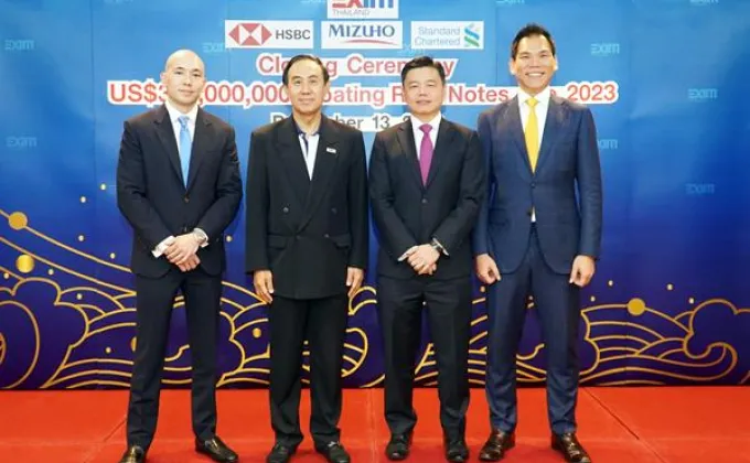 ภาพข่าว: EXIM BANK จัดงานฉลองความสำเร็จของการออกพันธบัตรสกุลเงินดอลลาร์สหรัฐจำนวน