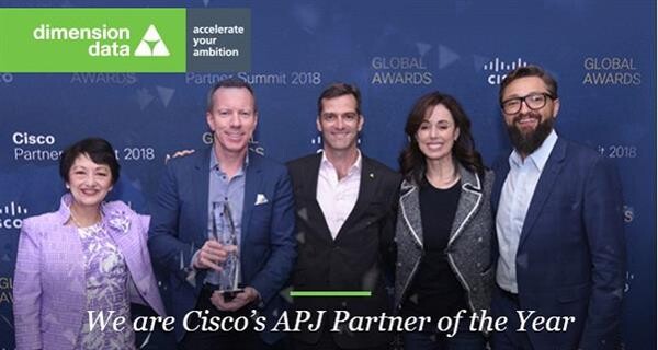 ไดเมนชั่น ดาต้า คว้า 3 รางวัลระดับโลกในงาน Cisco Partner Summit 2018