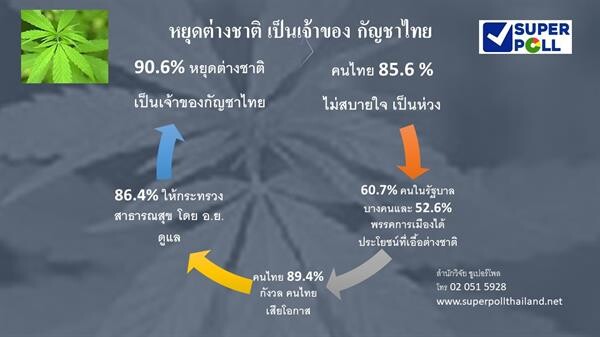 SUPER POLL หยุดต่างชาติ เป็นเจ้าของกัญชาไทย