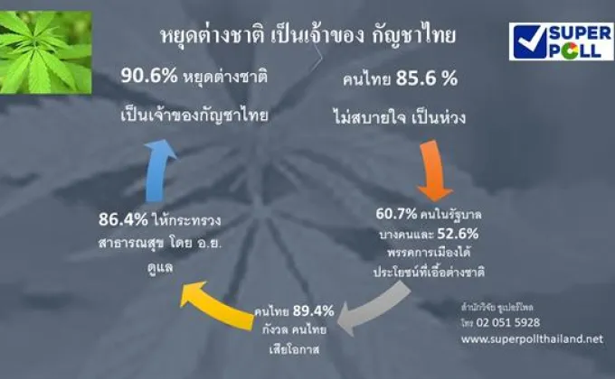 SUPER POLL หยุดต่างชาติ เป็นเจ้าของกัญชาไทย