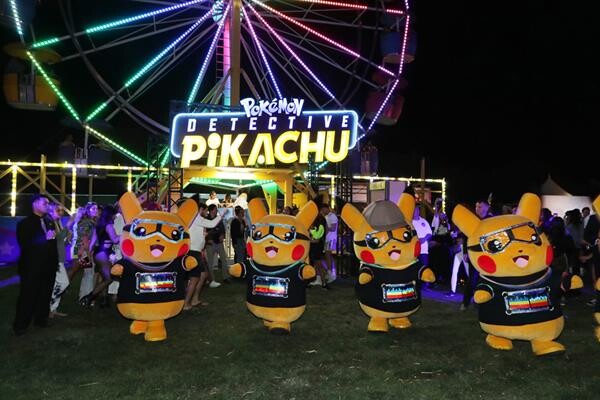 ปีก้า! ปีก้า! ออกป่วนเมือง! POKEMON Detective Pikachส่งก๊วนพิคาชูดุ๊กดิ๊กในงาน Neon Carnival Coachella 2019