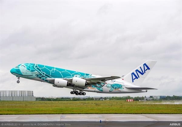 สายการบิน ANA รับมอบเครื่องบิน FLYING HONU รุ่นแอร์บัส A380 ลำที่ 2