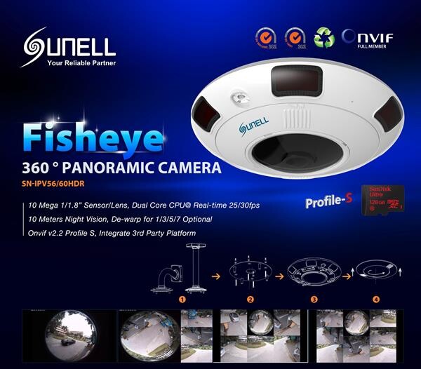 Sunell Fisheye กล้องวงจรปิดพาโนรามาเลนส์ฟิชอายส์มัลติฟังก์ชั่นสุดล้ำ หูตาอัจฉริยะของคนยุคดิจิตอล ทุกการเคลื่อนไหวไม่มีทางหลุดรอดสายตา