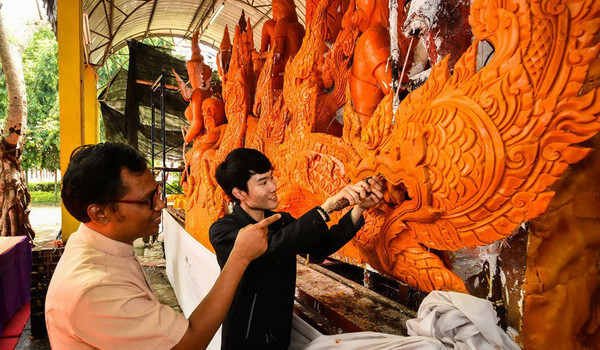 ไทยสมายล์ ร่วมสืบสานงานบุญประเพณีแห่เทียนพรรษาอุบลราชธานี ต่อเนื่องปีที่ 4