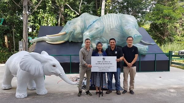 WWF ประเทศไทย ส่งมอบรูปปั้นช้างแอฟริกัน แก่มูลนิธิเพื่อนช้าง สานต่องานอนุรักษ์ช้างไทย-แอฟริกัน มุ่งลดการฆ่าและการล่าเอางา